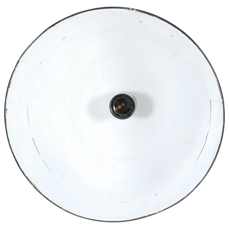 Lampe suspendue industrielle vintage 25 W Noir Rond 31 cm E27 - 5