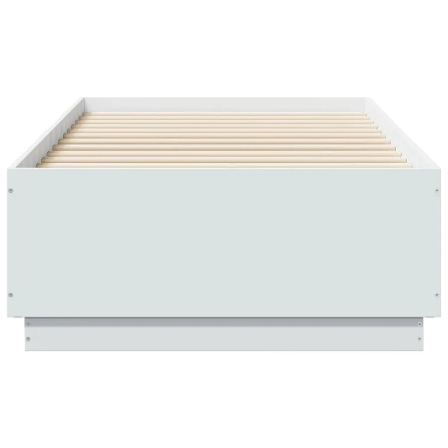 Cadre de lit sans matelas blanc 90x190 cm - 4