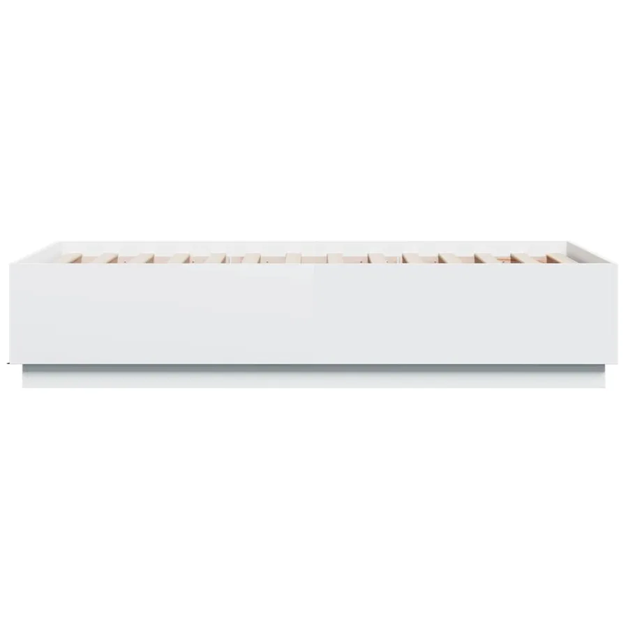 Cadre de lit sans matelas blanc 90x190 cm - 5