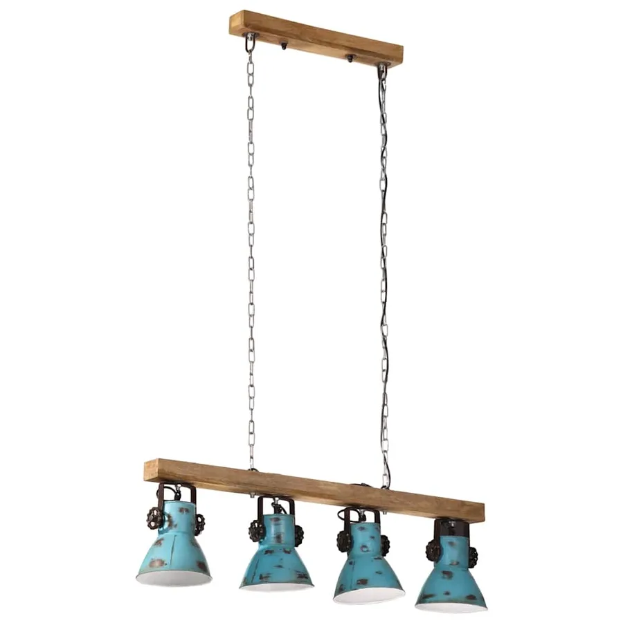 Plafonnier 25 W bleu délavé 90x24x111 cm E27 - 2