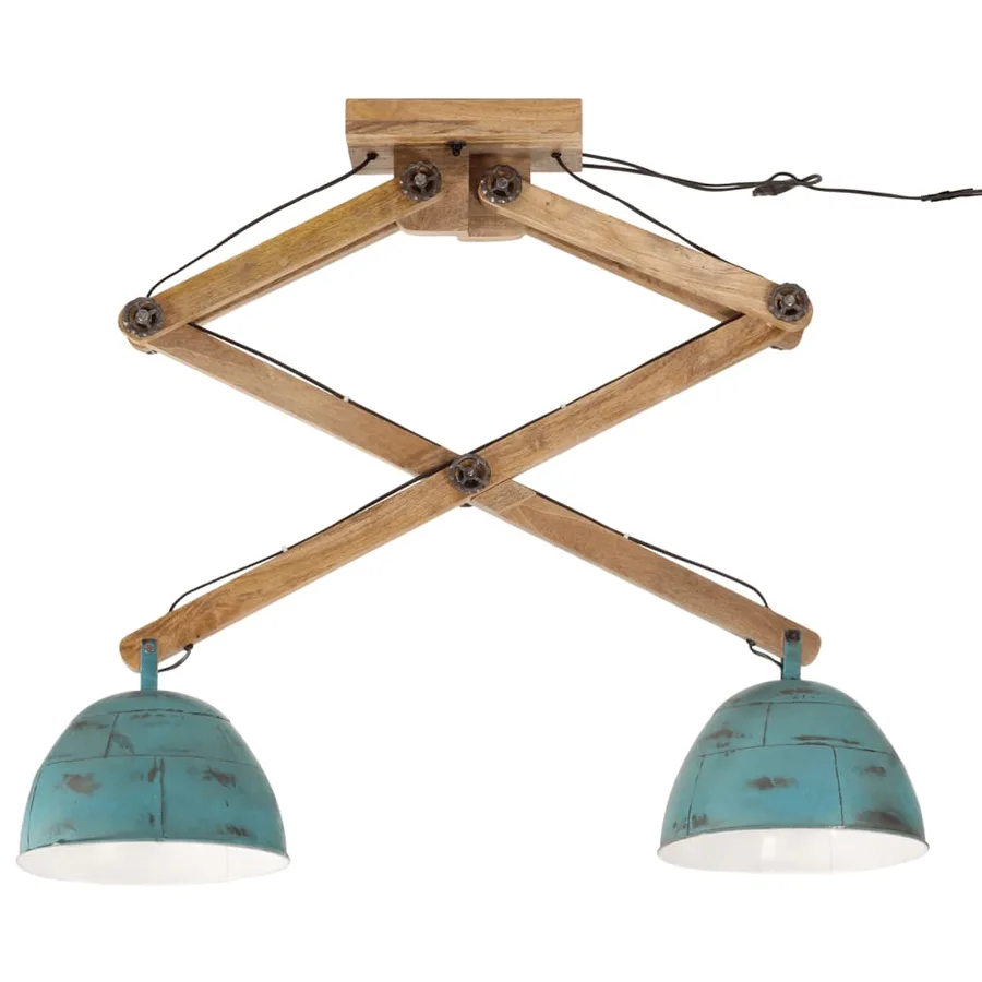 Plafonnier 25 W bleu délavé 29x18x85 cm E27 - 3