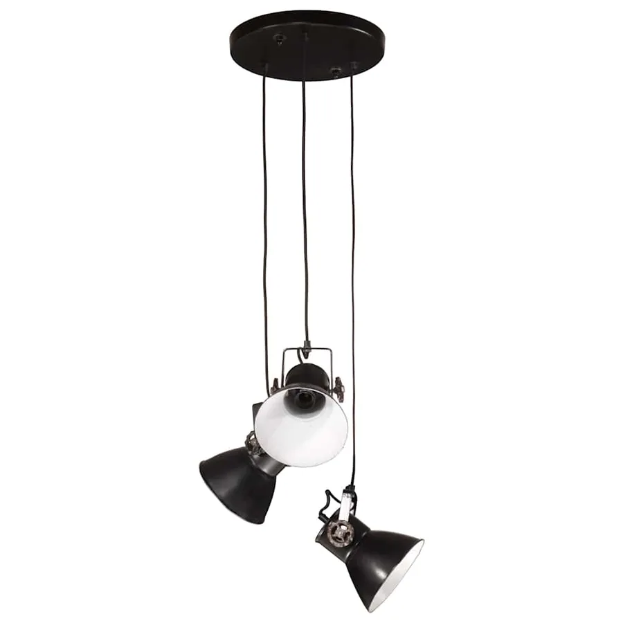 Lampe suspendue 25 W noir 30x30x100 cm E27 - 3