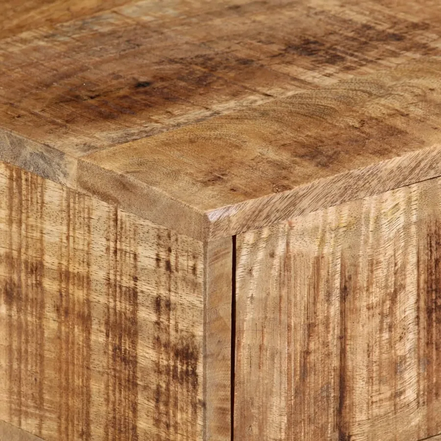 Table de chevet murale 40x30x13,5 cm bois de manguier massif - 7