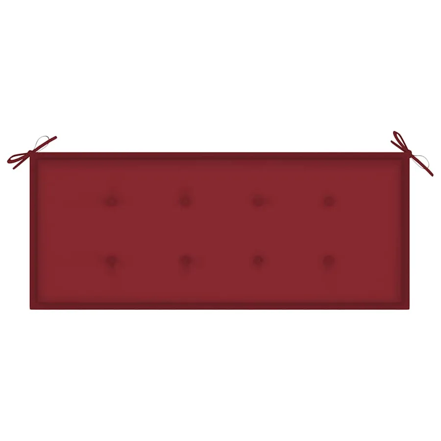 Banc de jardin avec coussin 120 cm Bambou - 6