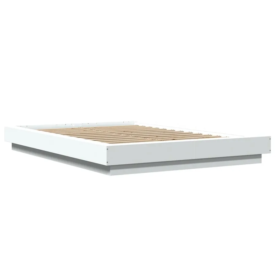 Cadre de lit sans matelas blanc 140x190 cm - 3