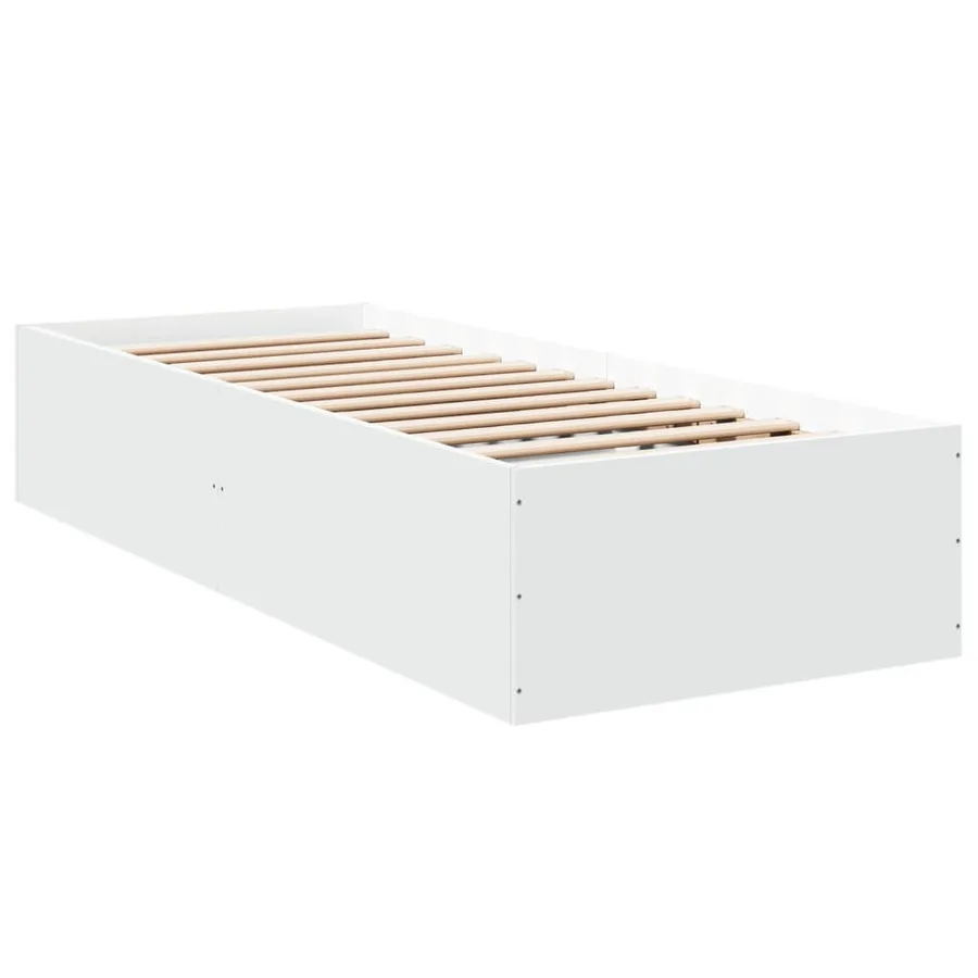 Cadre de lit sans matelas blanc 90x190 cm - 6