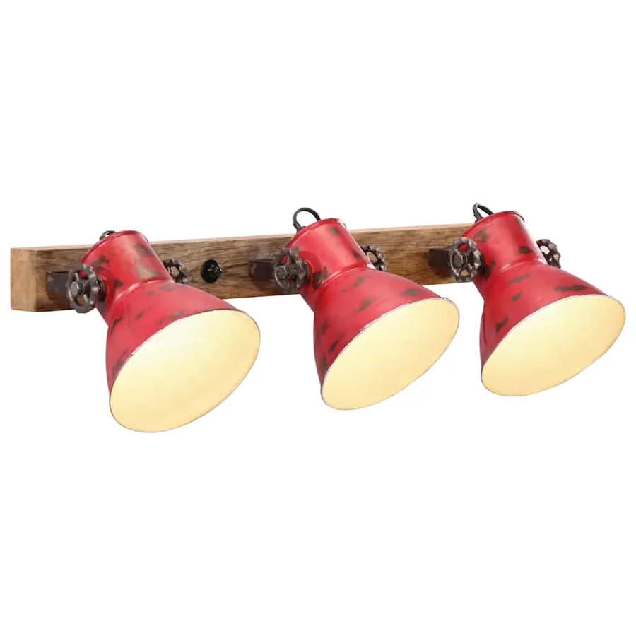 Lampe murale 25 W rouge délavé 65x25 cm E27