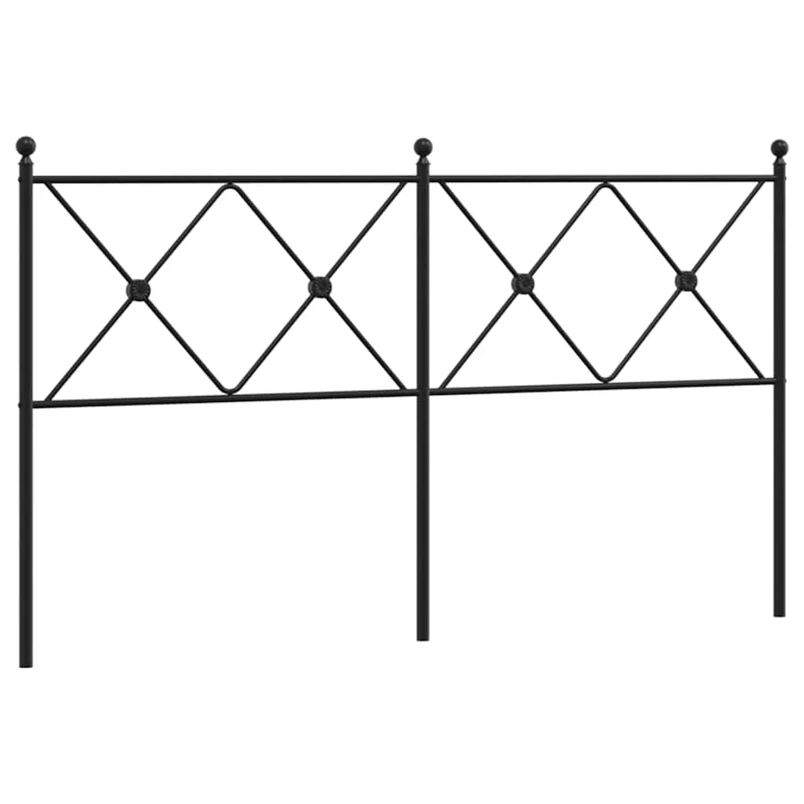 Tête de lit de remplacement métal noir 160 cm - 2