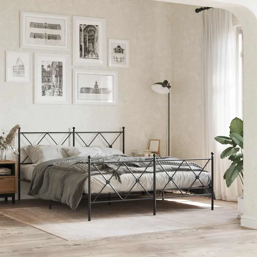 Tête de lit de remplacement métal noir 160 cm - 3