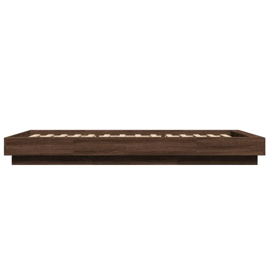 Cadre de lit avec lumières LED sans matelas 100x200 cm - 6