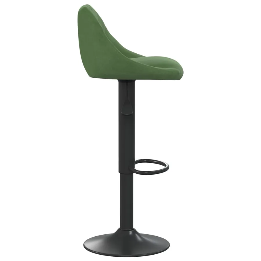 Tabouret de bar Vert foncé Velours - 4