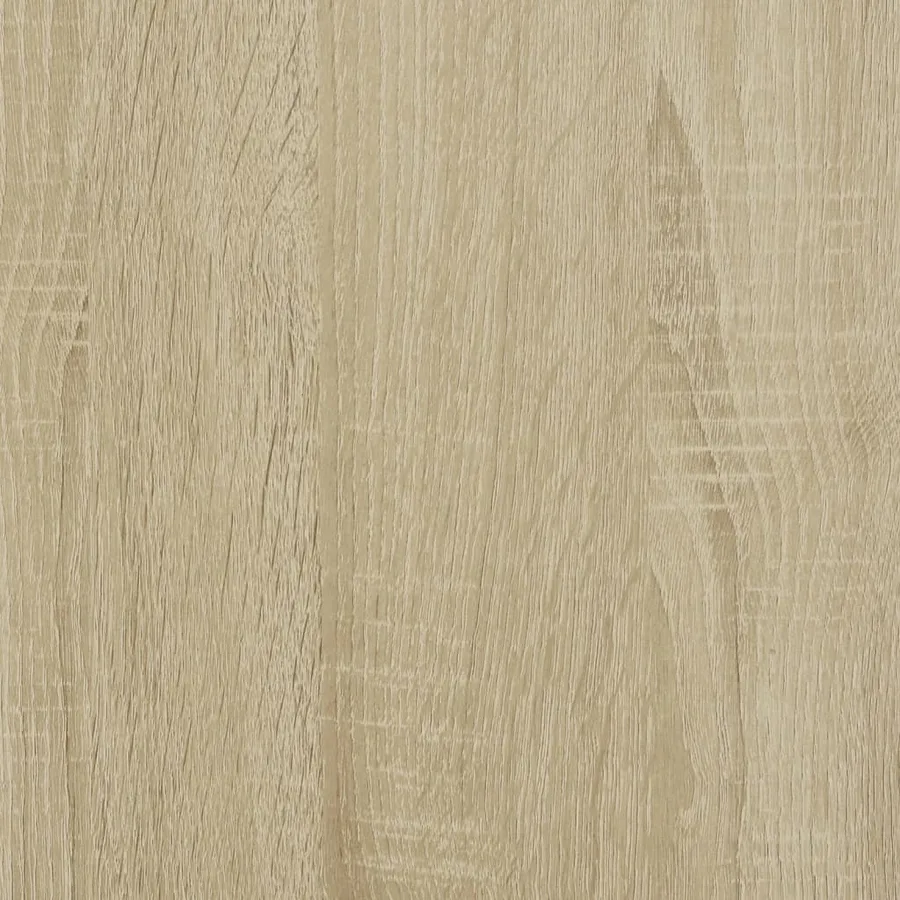 Coiffeuse avec miroir chêne sonoma 100x45x76 cm - 9