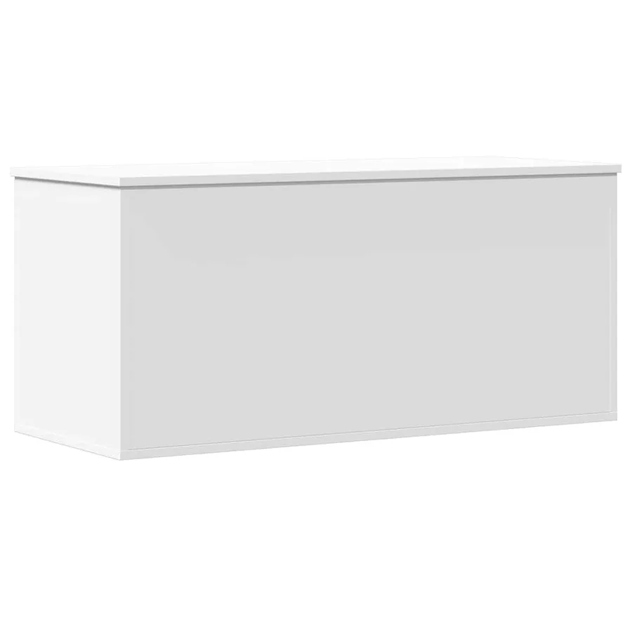 Boîte de rangement blanc 100x42x46 cm bois d'ingénierie - 2