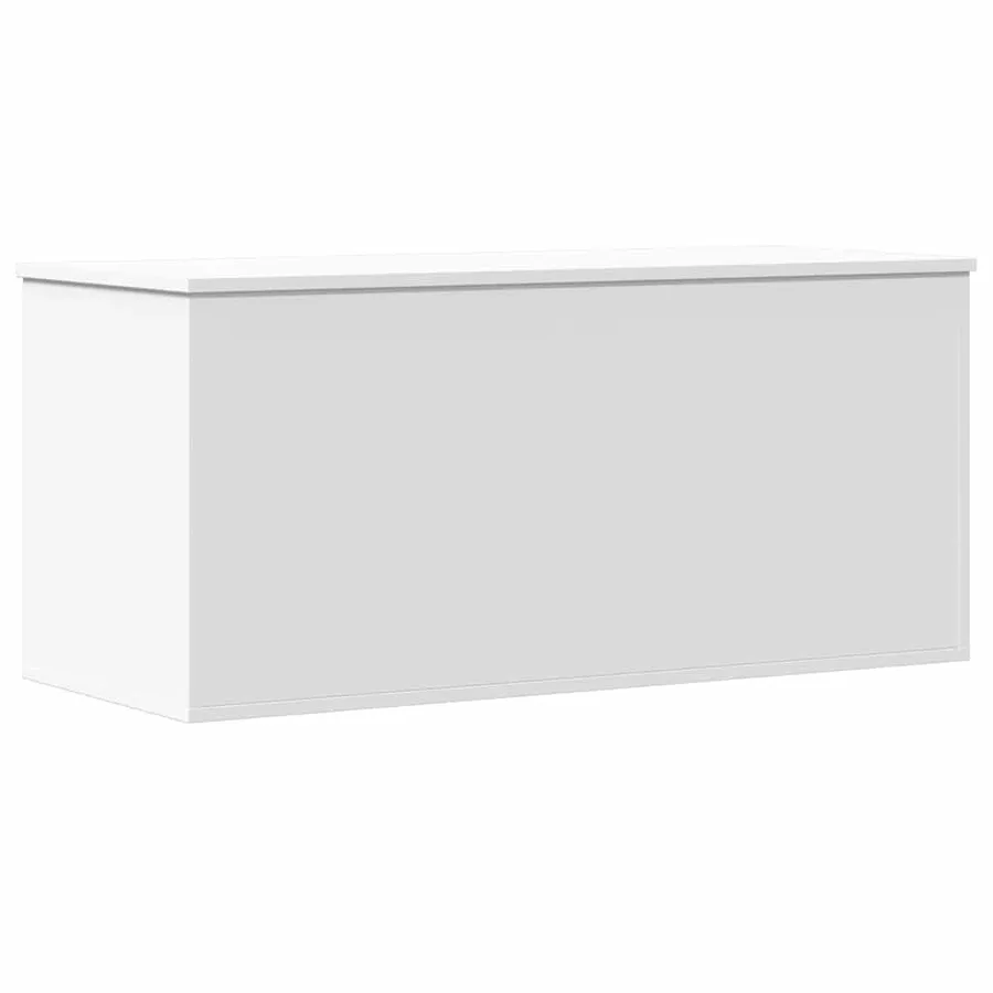 Boîte de rangement blanc 100x42x46 cm bois d'ingénierie - 6