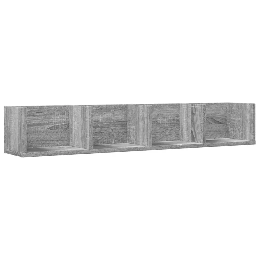 Armoires murales 2 pcs sonoma gris 99x18x16,5cm bois ingénierie - 6