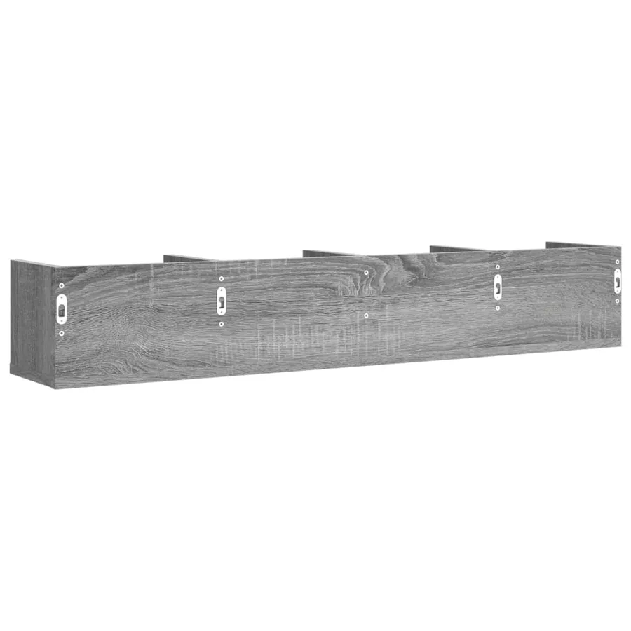 Armoires murales 2 pcs sonoma gris 99x18x16,5cm bois ingénierie - 8