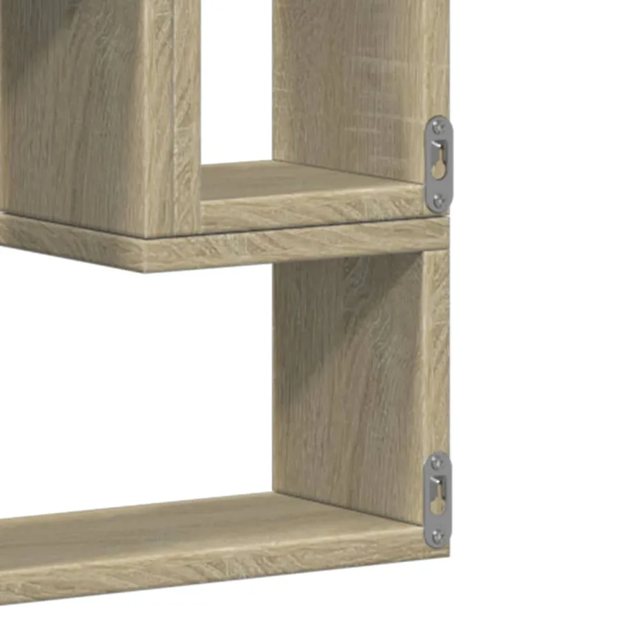 Étagère murale chêne sonoma 96x12x64 cm bois d’ingénierie - 10