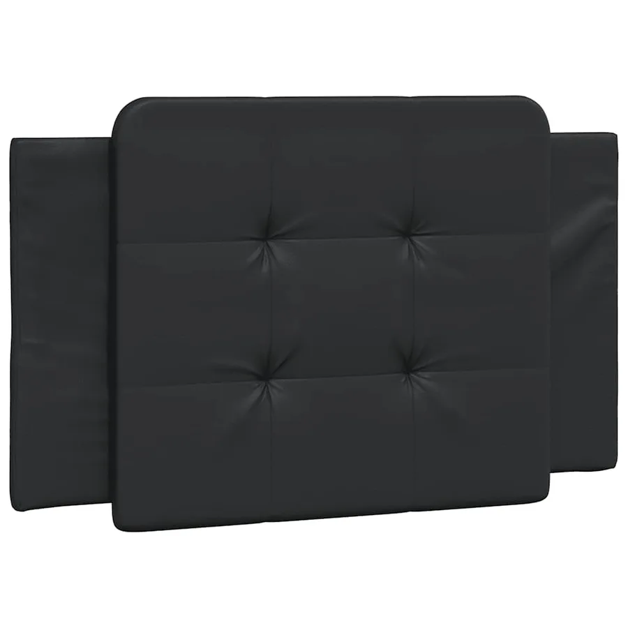 Cadre de lit sans matelas Zadar noir 90x190 cm similicuir - 8