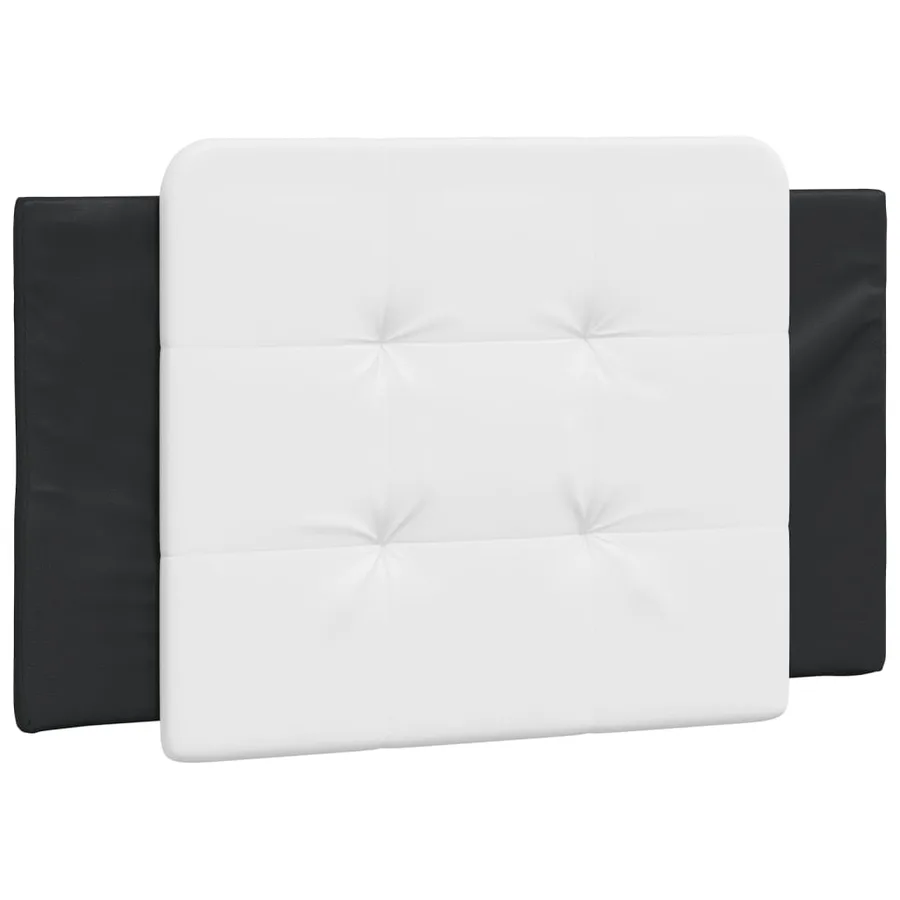Cadre de lit avec LED sans matelas Zadar noir et blanc 90x200 cm - 7