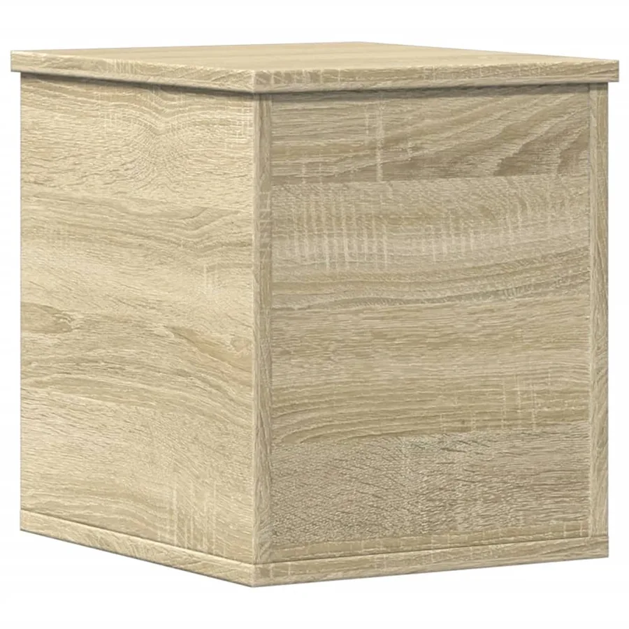 Boîte de rangement chêne sonoma 30x35x35 cm bois d'ingénierie - 6