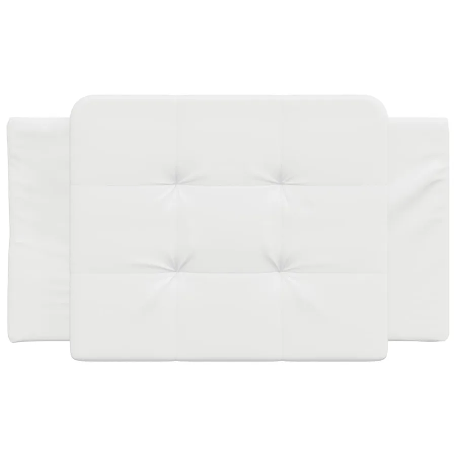 Coussin de tête de lit Zadar blanc 90 cm similicuir - 4