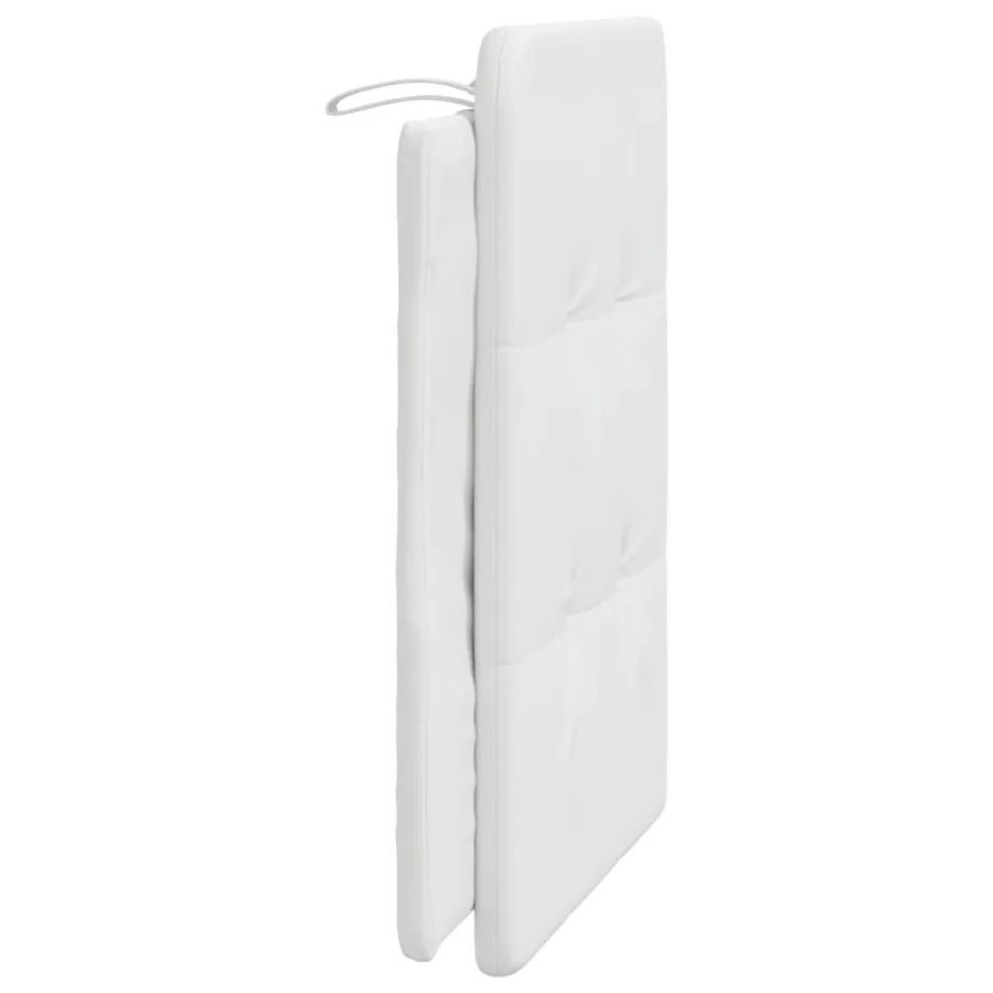Coussin de tête de lit Zadar blanc 90 cm similicuir - 5