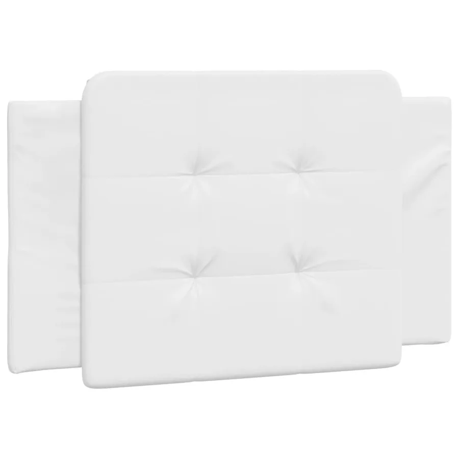 Cadre de lit sans matelas Zadar blanc 90x190 cm similicuir - 5