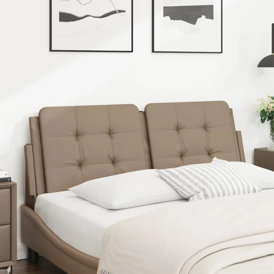 Coussin de tête de lit Zadar cappuccino 120 cm similicuir