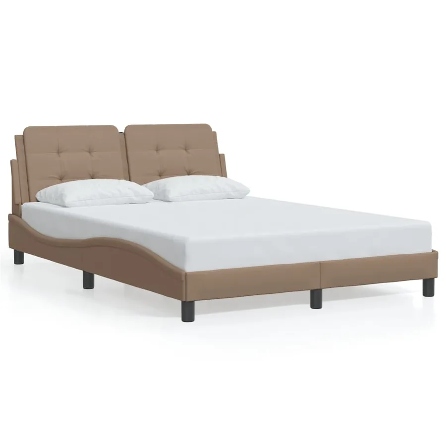 Cadre de lit avec LED sans matelas Zadar cappuccino 120x200 cm - 5
