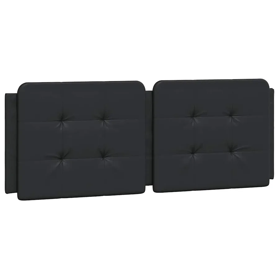 Cadre de lit sans matelas Zadar noir 140x190 cm similicuir - 8