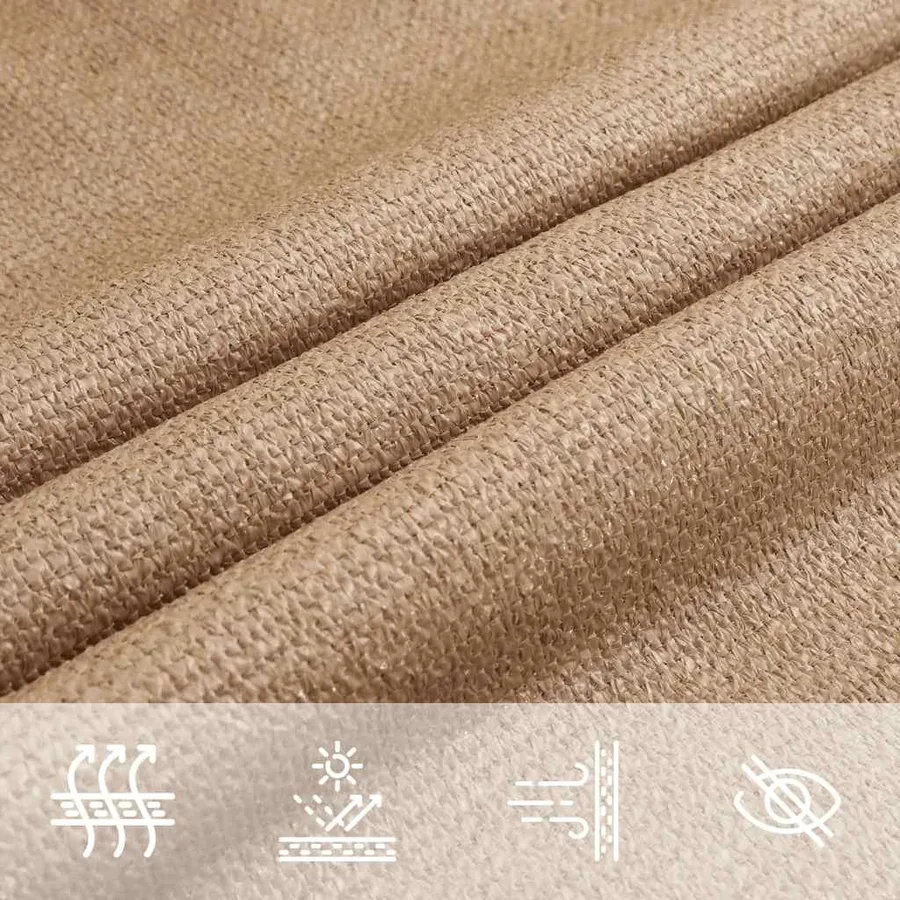 Voile d'ombrage 160 g/m² Taupe 2,5x4 m PEHD - 7