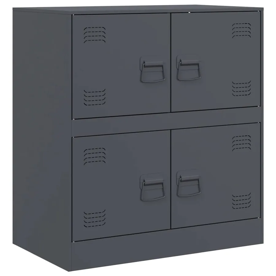 Buffet anthracite 67x39x73 cm acier - 2