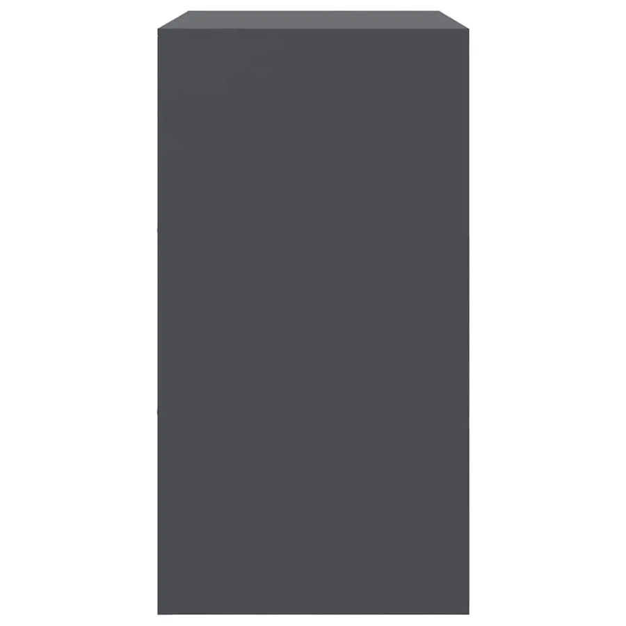 Buffet anthracite 67x39x73 cm acier - 8