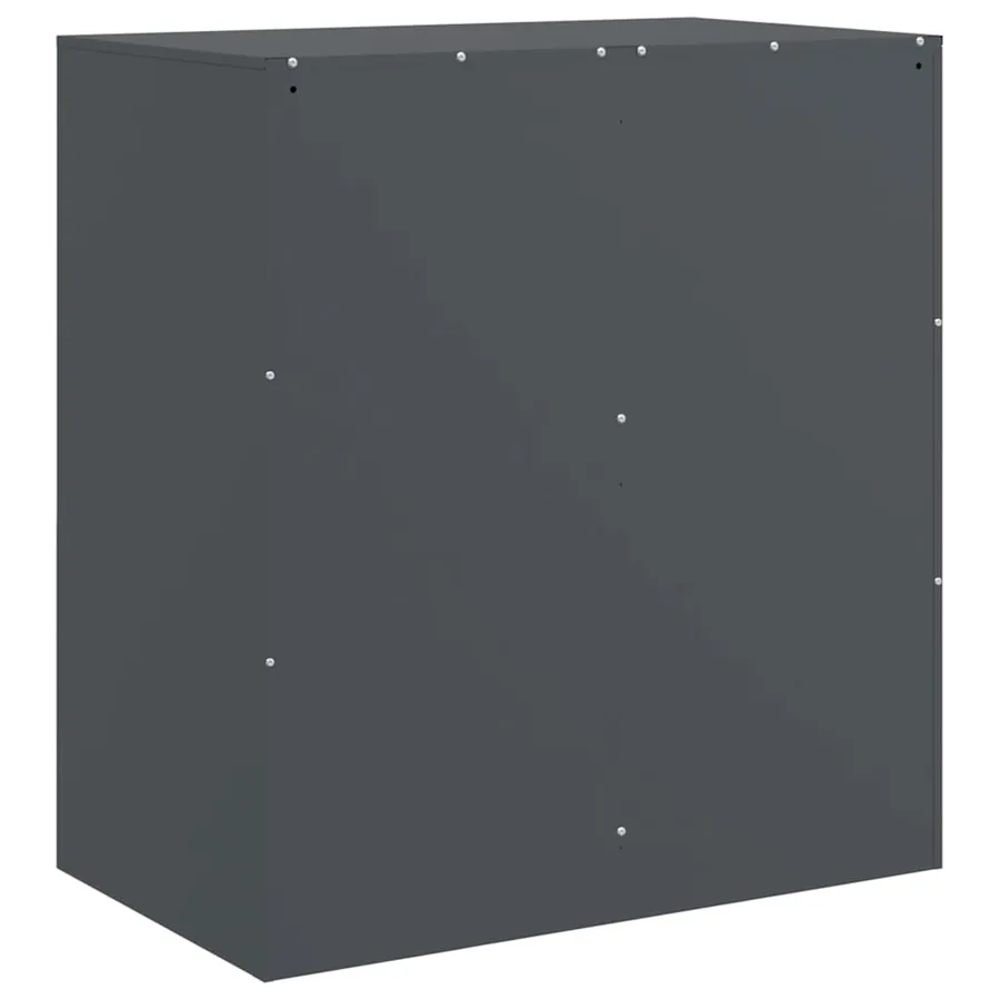 Buffet anthracite 67x39x73 cm acier - 9
