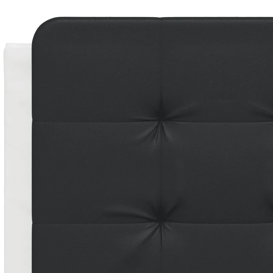 Cadre de lit avec LED sans matelas Zadar blanc et noir 120x200 cm - 11