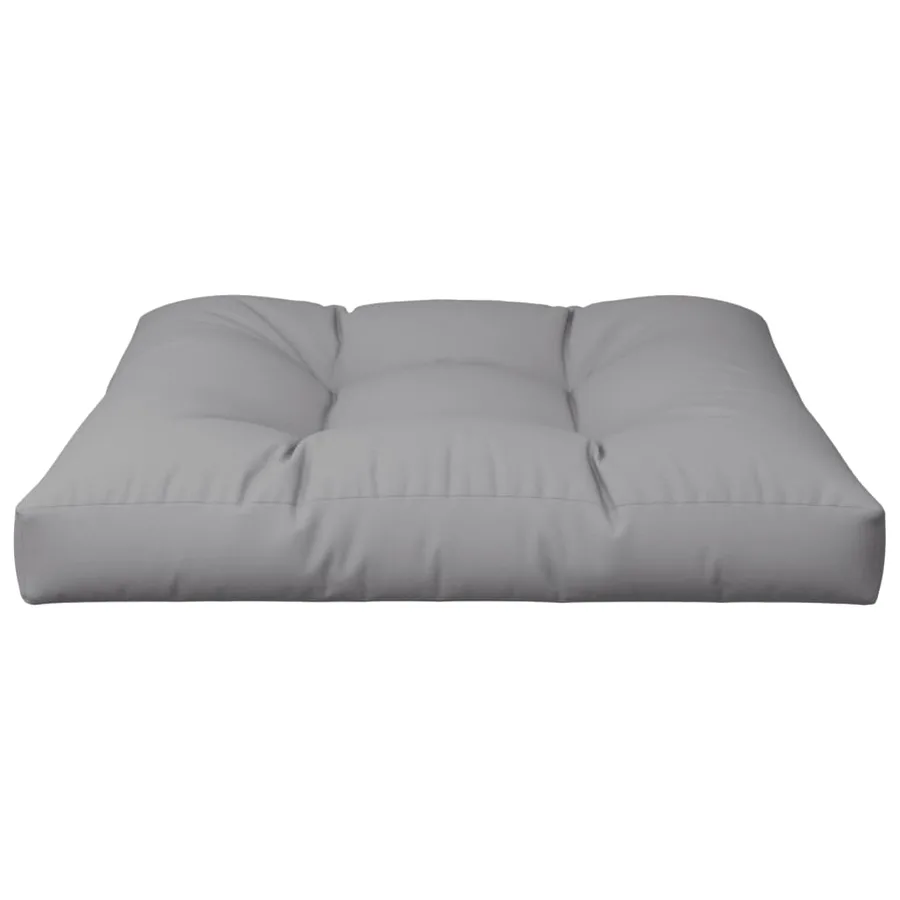 Coussin de palette gris 80x80x12 cm tissu - 4