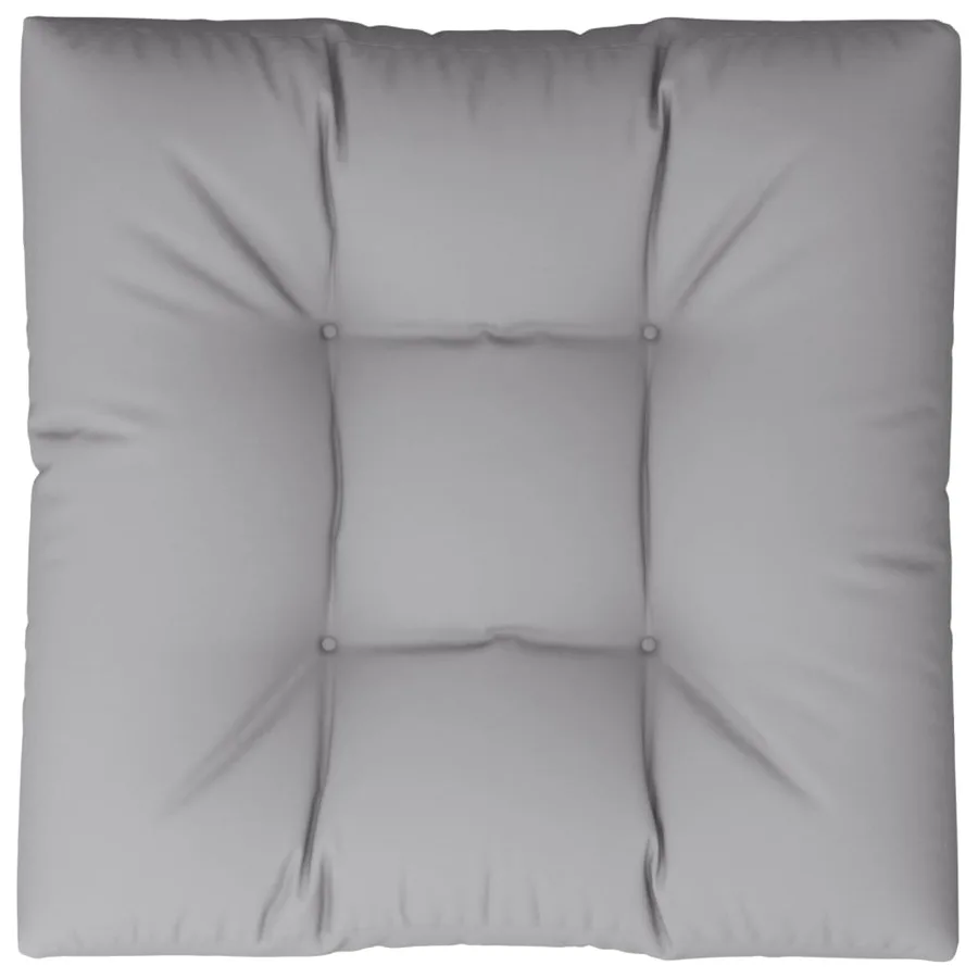 Coussin de palette gris 80x80x12 cm tissu - 6