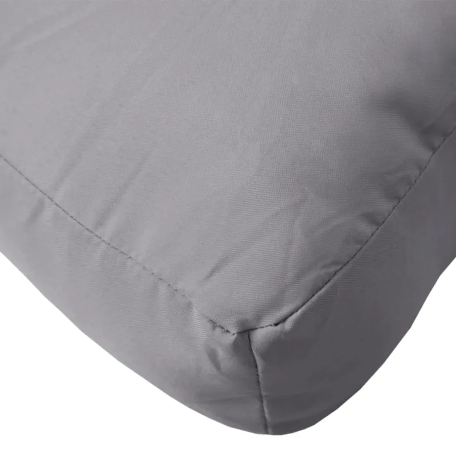 Coussin de palette gris 80x80x12 cm tissu - 8