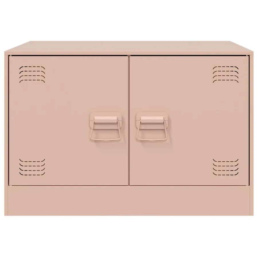 Table basse rose 67x50x44 cm acier - 6