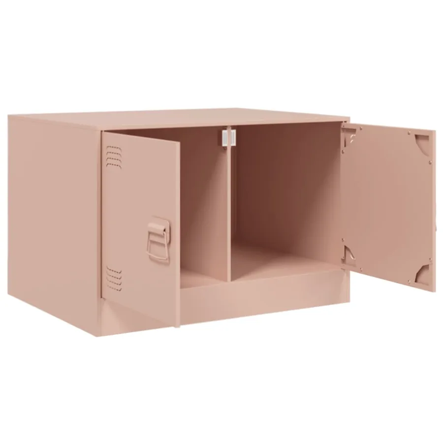 Table basse rose 67x50x44 cm acier - 7