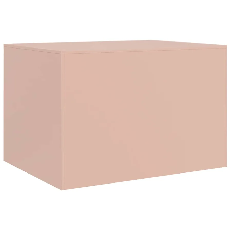 Table basse rose 67x50x44 cm acier - 9
