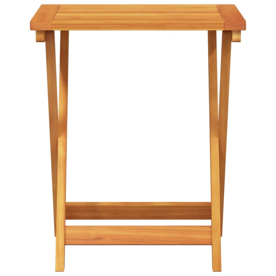 Ensemble à manger de jardin pliable 3 pcs bois d'acacia massif - 4