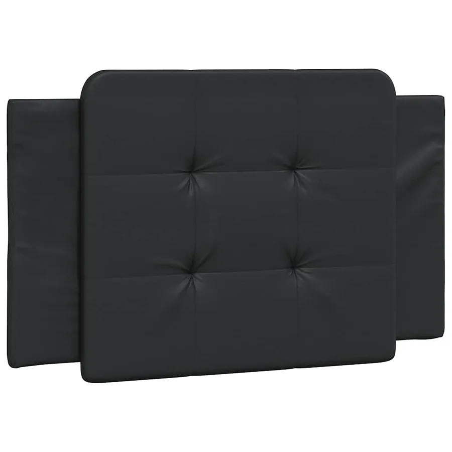 Cadre de lit sans matelas Zadar noir 100x200 cm similicuir - 8