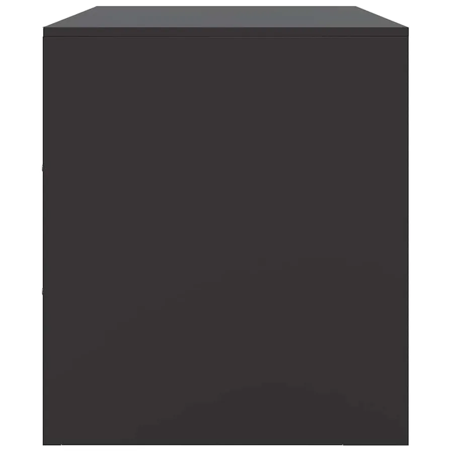 Meubles TV 2 pcs noir 67x39x44 cm acier - 8
