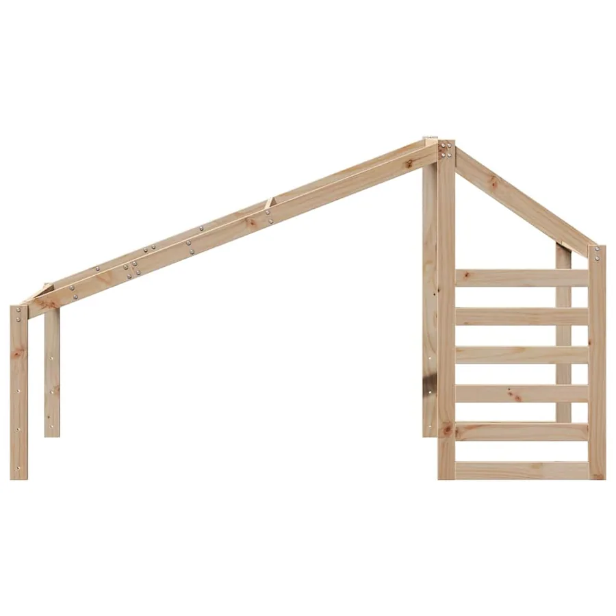Toit de lit pour enfants 188x82x113 cm bois de pin massif - 4