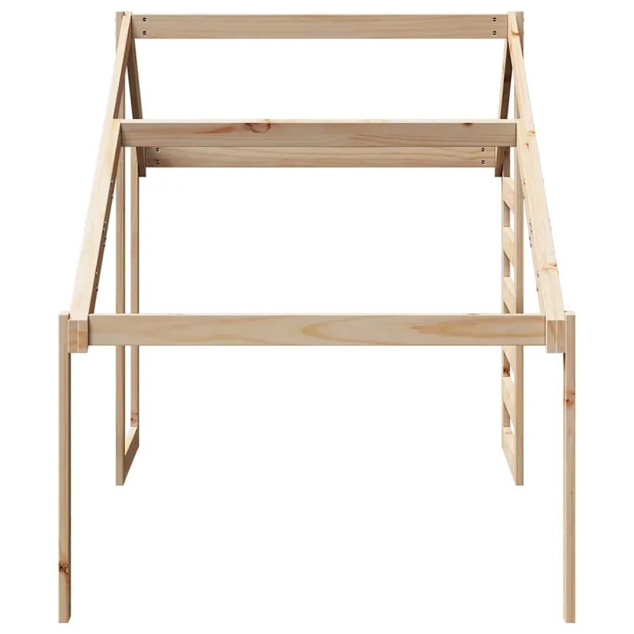 Toit de lit pour enfants 188x82x113 cm bois de pin massif - 5