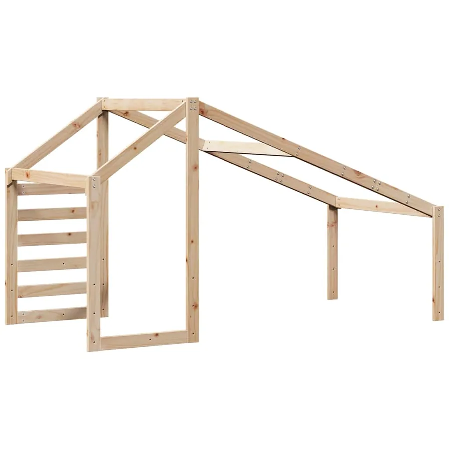 Toit de lit pour enfants 188x82x113 cm bois de pin massif - 6