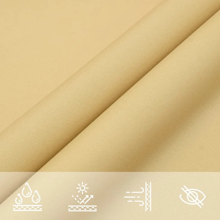 Voile d'ombrage sable 3x2 m 100 % polyester oxford - 8