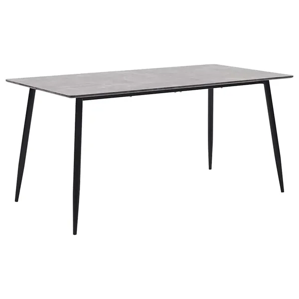 Table à manger Gris 160x80x75 cm MDF