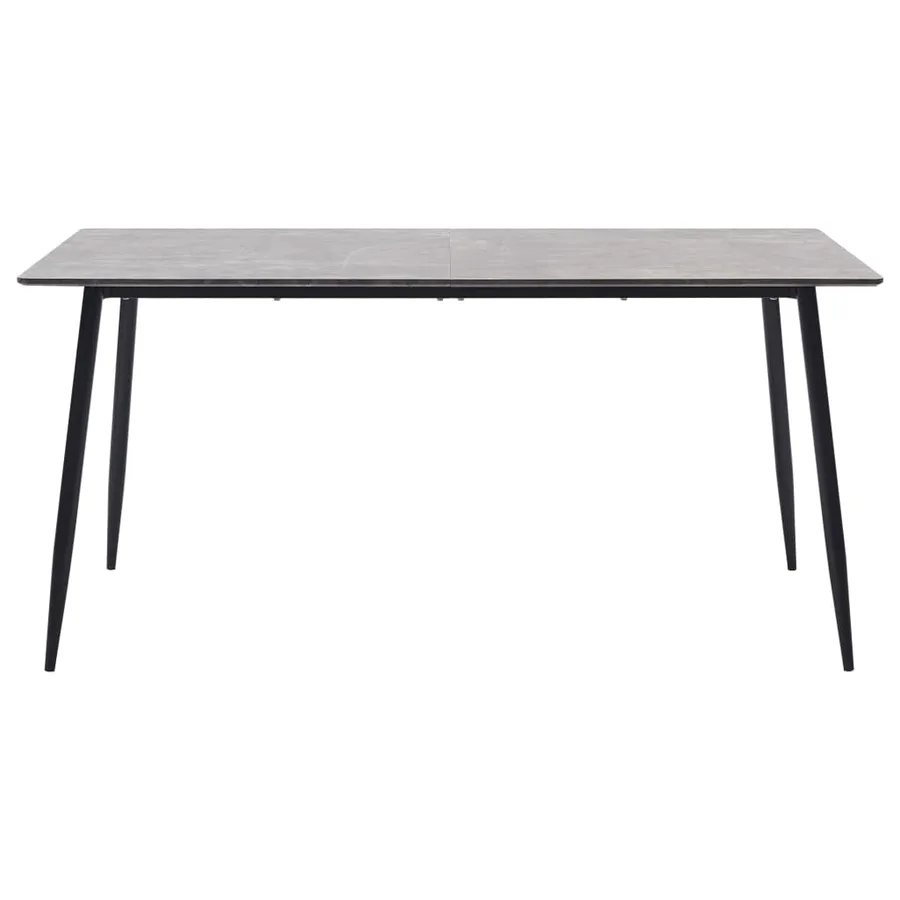 Table à manger Gris 160x80x75 cm MDF - 2